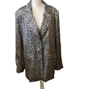 L’Academie black and white blazer size large